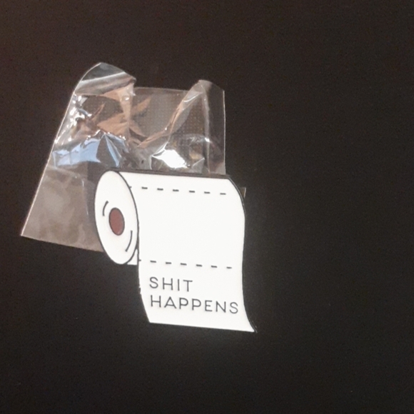 Jewelry - Adult Offensive Shit Happens Brooch Pin
